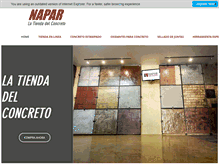 Tablet Screenshot of napar.com.mx